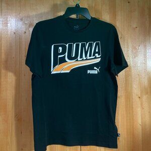NEW! PUMA MID 90S XL Extra Large Boys Graphic Print T-Shirt Tee Shirt Black